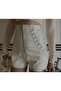 Leather White Shorts