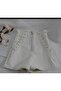 Leather White Shorts - 2