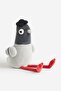 Soft Dove-shaped Sleep And Playmate With Furry Fabric, Face Embroidery, Sewn Small Cap