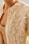 Women's Cream Tasseled Knitwear Cardigan 20234270 - 5