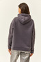 Women's Smoked Hooded Kangaroo Pocket Fleece Sweatshirt SWT-19000435 - 5
