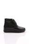 Women's Lace-Up Ankle Boots Black Crocodile Genuine Leather 3117103