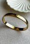Caprea Steel 17 CM CIRCLE Plain Gold Color Women's Handcuff Tarnish Stainless Steel Bracelet for Women - 3