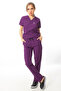 Surgical Doctor Nurse Scrubs Purple Tunic Set - 5