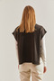 Women's Brown Turtleneck Belted Knitwear Sweater Stk0016 - 4