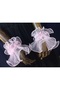 Almira tulle cuff bracelet baby pink - 4