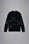 Men's Knitted Roundneck C.W.Wool Sweater - 6