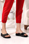 شبشب جلدي بكعب عريض من HALLUKS VALGUS - 3