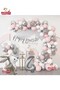 SILVER PINK LUXURY 4 YEARS OLD RABBIT FOIL BIRTHDAY DECORATION BIRTHDAY PARTY BALLON CHAIN SET - 2