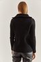 Women's Black Turtleneck Zippered Knitwear Sweater 20234259 - 6