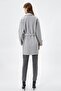 Women's Dark Gray Melange Coat 3WAK00178EW - 4