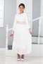 Young Girl Long Length Chiffon Hijab Dress - 3