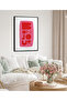 Single Framed Bonjour Painting Modern Art Poster Painting Tk/225