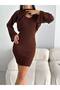 Knitwear Hole Sweater Dress Set - 2
