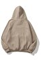 Men's Mink Unprinted Hooded Oversize Sweatshirt - Kangaroo Pocket, 3 Thread Raster - 2