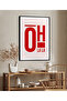 Single Framed Oh La La Painting Modern Art Poster Painting Tk/242
