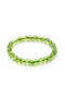 Green Loose-Cut Drop Amber Bracelet with Stretchy Fishing Line, Suitable for Teens and Adults, Certified. - 4