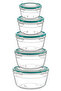 (Set of 5) Fresh Box 200 - 500 - 800 - 1500 - 2300 Ml Airtight & Liquid-Proof Storage Container