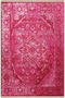 Pink Themed Traditional Motif Patterned Creative Vintage Decorative Carpet 2658