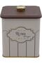 Er023-u6 حاوية تخزين معدنية مربعة منقوشة ريترو 12x12 سم - 2