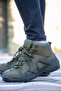 Men's Watertight Waterproof Cold Resistant Khaki Leather Trekking Tactical Boots T1120 - 2