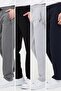 Anthracite-black-grey-navy blue Men's 4-Piece Straight Leg Pocket Zipper Detailed Comfortable Fit Sweatpants