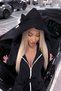 3 Thread Hooded Zippered Jumpsuit with Hood Detail - 3