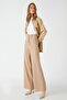 Women's Tie Waist Wide Leg Trousers 3wak40048ek - 2