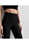 Black Fleece Ribbed High Waist Tights - 2