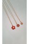 3pcs flower necklace friend bff mother daughter necklace red flower christmas necklace gift new year