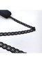 Lycra Free Rigid Nylon Lace EN 2.5 cm Length 10 Meters Black Intermediate Model