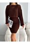 Knitwear Hole Sweater Dress Set