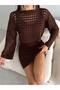 Knitwear Hole Sweater Dress Set - 3