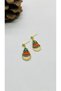 Handmade Brass Apparatus Weave Bead Female Earrings