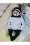 New Season Ribbed Fabric Baby Boy 5-Piece Hospital Discharge Set Newborn Outfit - 7