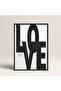 Single Framed Love Written Painting Modern Art Poster Painting Tk/241 - 2