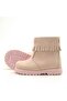 Chiron Genuine Leather Pink Zippered Baby Girl Boots - 5