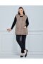 Women's Round Neck Knitwear Buttoned Winter Wool Vest with Pockets - 6