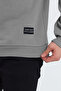 Men's Crew Neck Relaxed Regular 3 Thread Cotton Sweatshirt Gray - 5