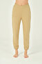 Women's orange Elastic Waist and Leg High Waist Pocket Basic Jogger Cotton Sweatpants - 2