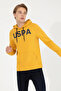 Hooded Collar Saffron Men's Sweatshirt Guysk022 - 3