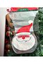 Imported Luxury 10 Pieces New Year's Cookie Presentation Gift Packaging Package Transparent Locked Star Santa Claus Pattern - 2