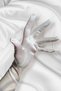 Long Prom Gloves Elbow Length Satin Party Cosplay Gloves Shiny Satin Gloves White - 4