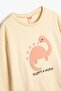 Baby Girl Beige Sweatshirt - 3