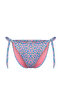 Floral Patterned Tunnel High Leg Brazilian Bikini Bottom TBESS24BA00063 - 8