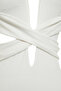 Ecru Deep-Cut Regular Swimsuit with Cut Out Detail Tbess20Ma0292 - 7