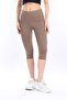 Super Quality Mink Combed Cotton Lycra Below Knee Capri Tights High Waist - 6