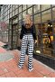 Wide Leg Plaid Trousers/Tracksuit - 5