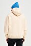 Men's Mink Unprinted Hooded Oversize Sweatshirt - Kangaroo Pocket, 3 Thread Raster - 6