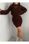 Knitwear Hole Sweater Dress Set - 5